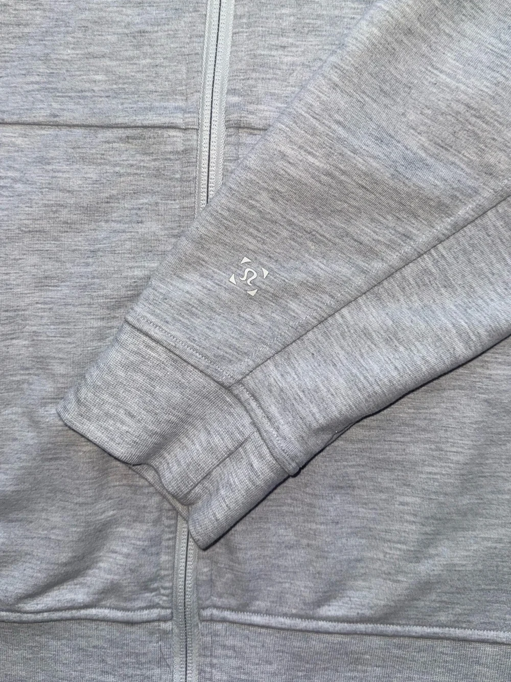 Lululemon Men’s City Sweat Zip Hoodie In Heathered Ultra Light Grey Size L
